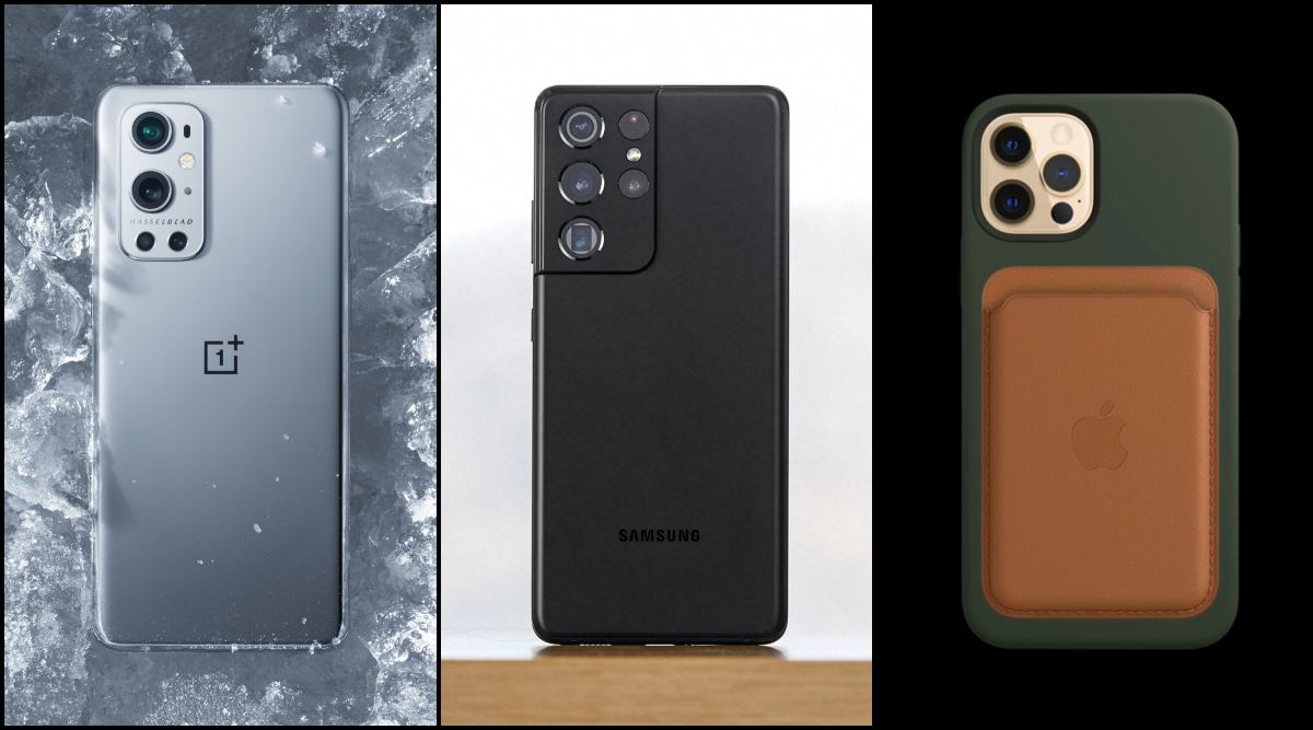 Oneplus 9 Pro Vs Galaxy S21 Ultra Vs Iphone 12 Pro Max A Comparison Of The Top Flagships Technology News The Indian Express