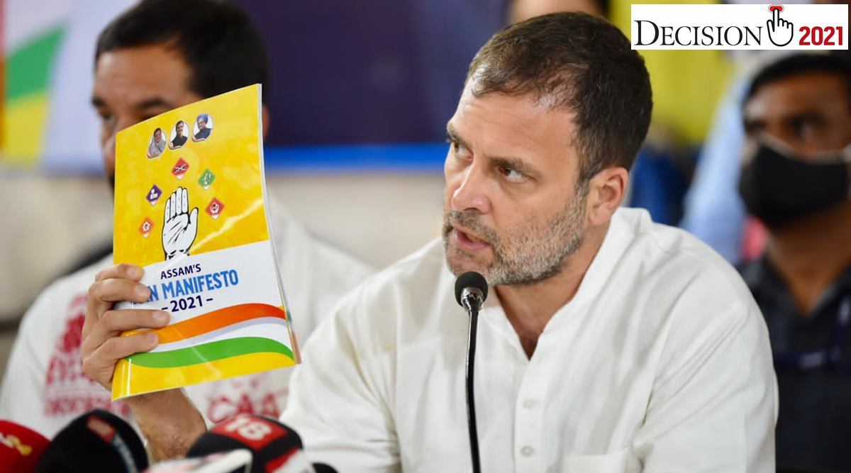 Guarantee to defend the idea of Assam: Rahul Gandhi releases Congress ...