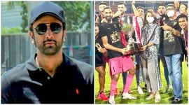 ranbir kapoor isl fotoball team neetu kapoor