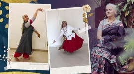 Ravi Bala Sharma, Ravi Bala Sharma dancing videos, 62-year-old dancing videos, 62-year-old dancing daadi, rock star daadi, Dancing Daadi, Dancing Daadi viral video, Dancing Daadi Diljit Dosanjh, Dancing grandmother, Trending news, Indian Express news