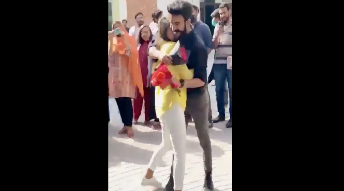 University of Lahore, Lahore proposal video, Lahore proposal video Students expelled, Couple proposal Lahore, Students expelled proposal video, Indian Express News
