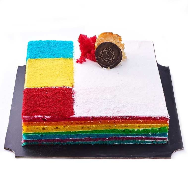 How To Make A Rainbow Cake - She Who Bakes