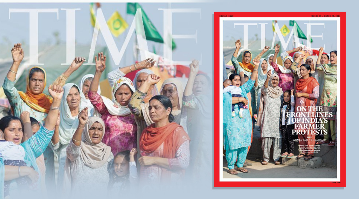 ‘I can’t be intimidated’: Time magazine cover features women leading Indian farmers’ protests