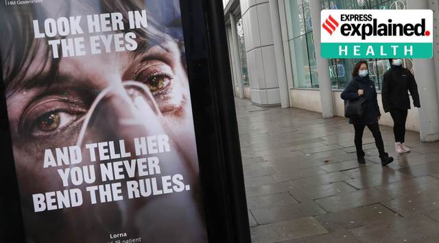 A poster to raise awareness of Covid-19 in London. (AP)