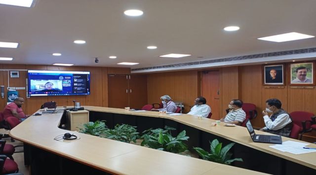 The virtual inaugural ceremony of the first batch of the course was conducted on March 27, 2021.  (Photo credit: Hyderabad university PR cell)

