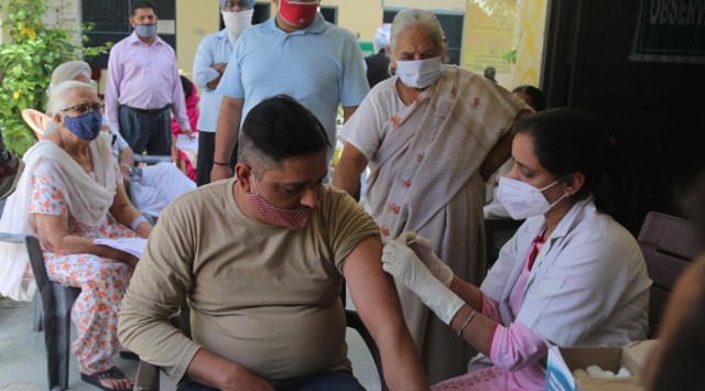 Ludhiana COVID-19 cases, Ludhiana coronavirus cases, Ludhiana active COVID-19 cases, Ludhiana vaccination camp, Vaccine at Doorsteps initiative, punjab news, indian express
