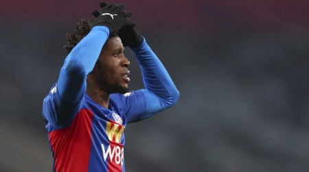 Crystal Palace's Wilfried Zaha. (AP)