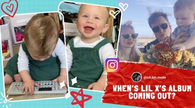 elon musk son, X Æ A-Xii, X Æ A-X12, X Æ A-Xii play synthasizer, X Æ A-Xii plays keyboard, elon musk grimes son plays keyboard videos, indian express news