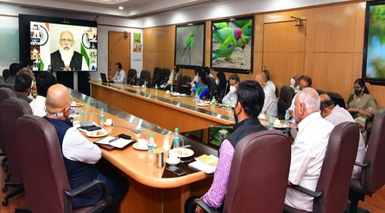 BS Yediyurappa, Basavaraj Bommai, Dr. K Sudhakar, Narendra Modi