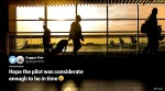 sanjiv kapoor, aviation expert sanjiv kapoor wife chat, couple funny chat airport arrival, funny news, indian express