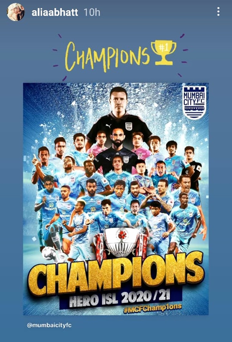 alia bhatt isl football team mumbai city fc ranbir kapoor