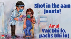 amul cartoon, second phase vaccination, covid 19 vaccine, covid vaccination india, covid 19 vaccine for general people, viral news, indian express