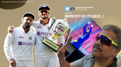 axar patel, anand mahindra, axar shades, axar patel sunglasses, anand mahindra axar patel sunglass, viral news, cricket news, indian express