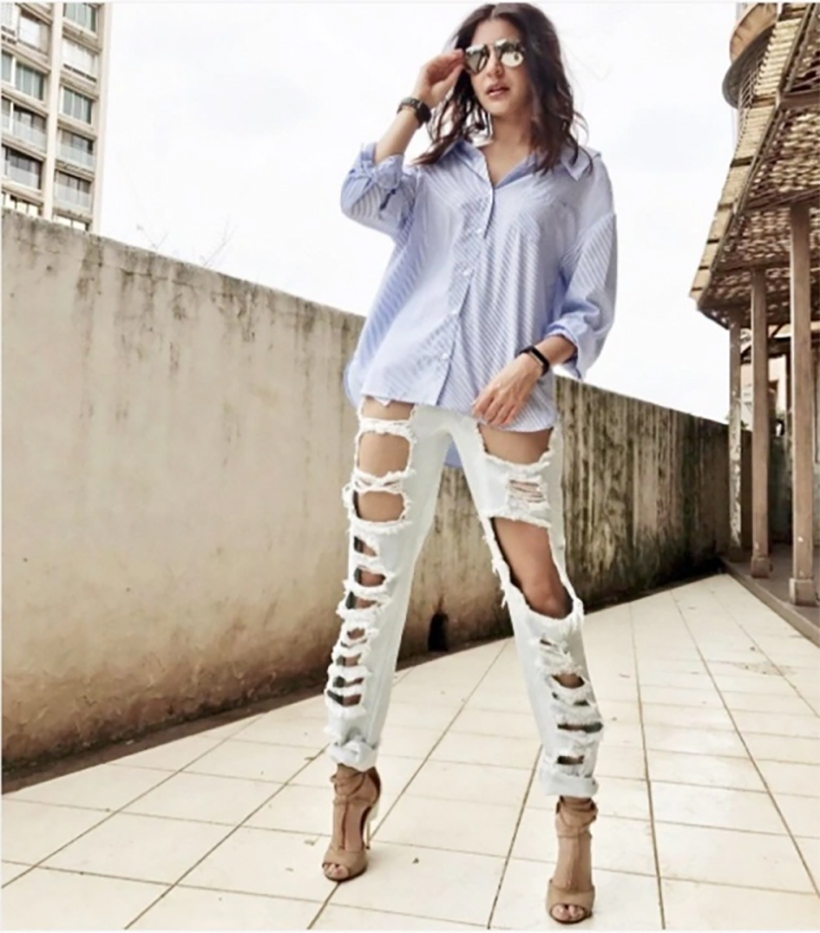 All store ripped jeans