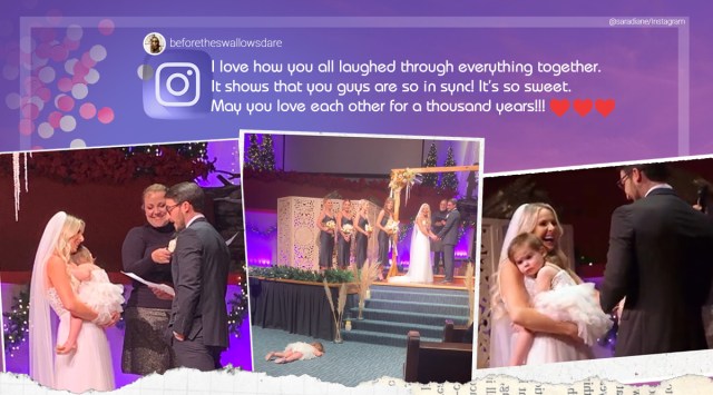 baby throw tantrum wedding, child tantrum wedding, daughter tantrum parents wedding, funny wedding videos, viral videos, indian express