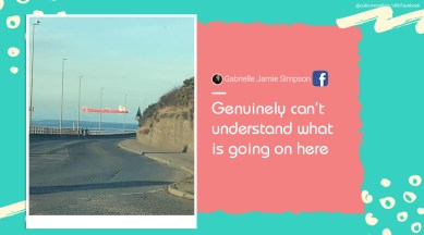 Aberdeenshire, optical illusion, floating ship optical illusion, floating boat, mind games, puzzles, trending, viral picture, indian express, indian express news