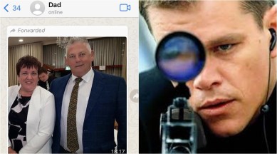 dad take out man request, father ask son to take out man, dad ask son edit man in background, dad jokes, parents funny stories, indian express