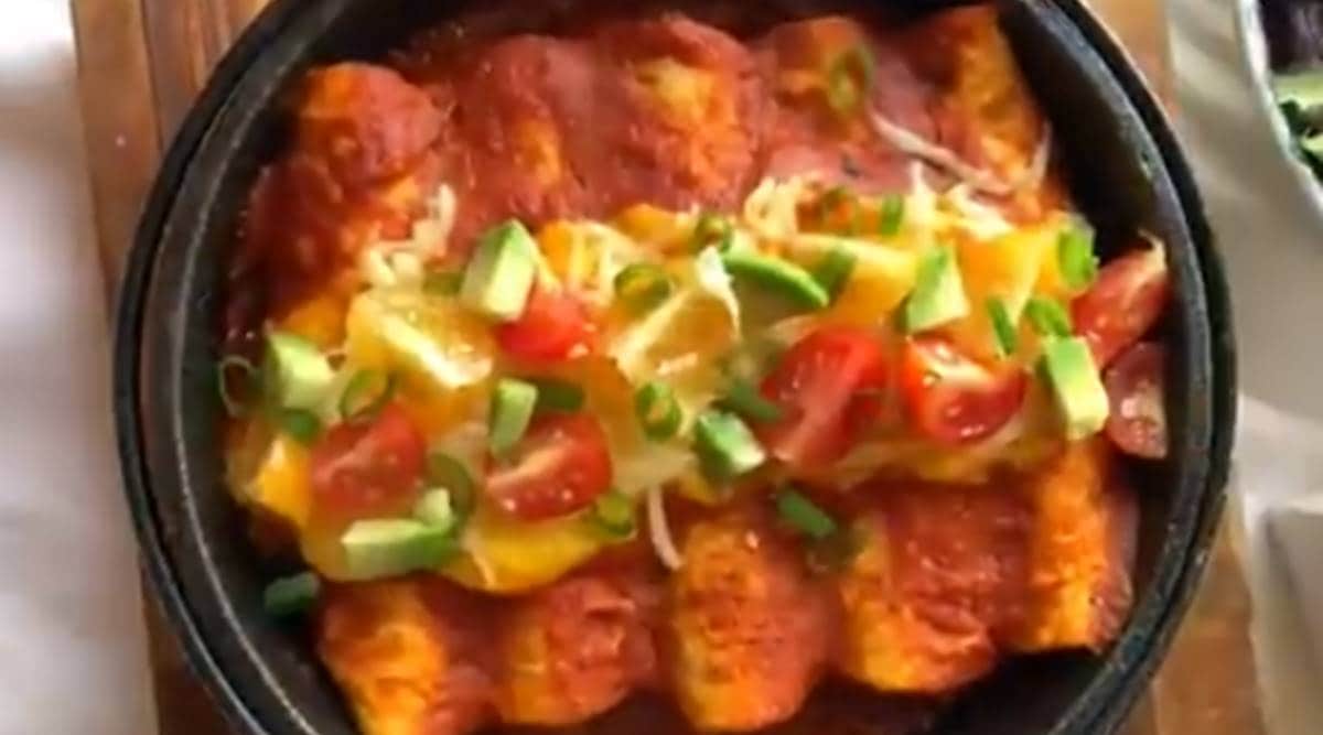 Make veg enchiladas at home with leftover rotis (recipe inside) Food