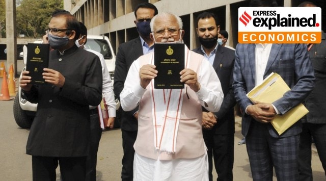 haryana budget, haryana budget 2021, haryana budget explained, Medium Term Expenditure Framework, MTEF, V shape recovery explained, indian express explained, indian express