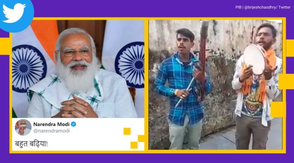Prime Minister narendra modi, maha shivratri, shiv bhajan folk artistes, pm modi praise folk singers shiv bhajan, viral videos, street artist mahadev song, indian express news