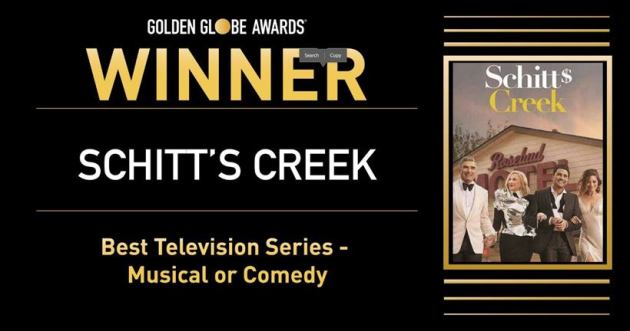 Schitt's Creek, golden globes 2021, golden globes