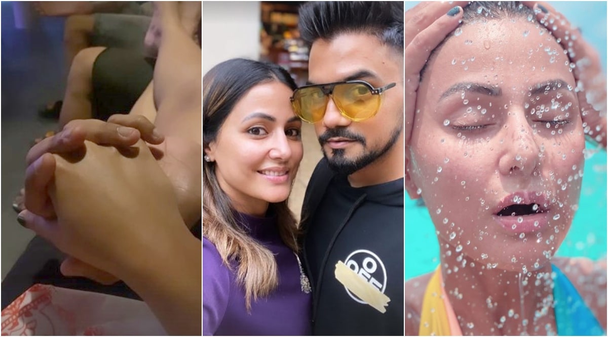 Hina Khan Ka Desi Sex - Hina Khan holidays with boyfriend Rocky Jaiswal in Maldives, see her  gorgeous photos and videos | Entertainment News,The Indian Express