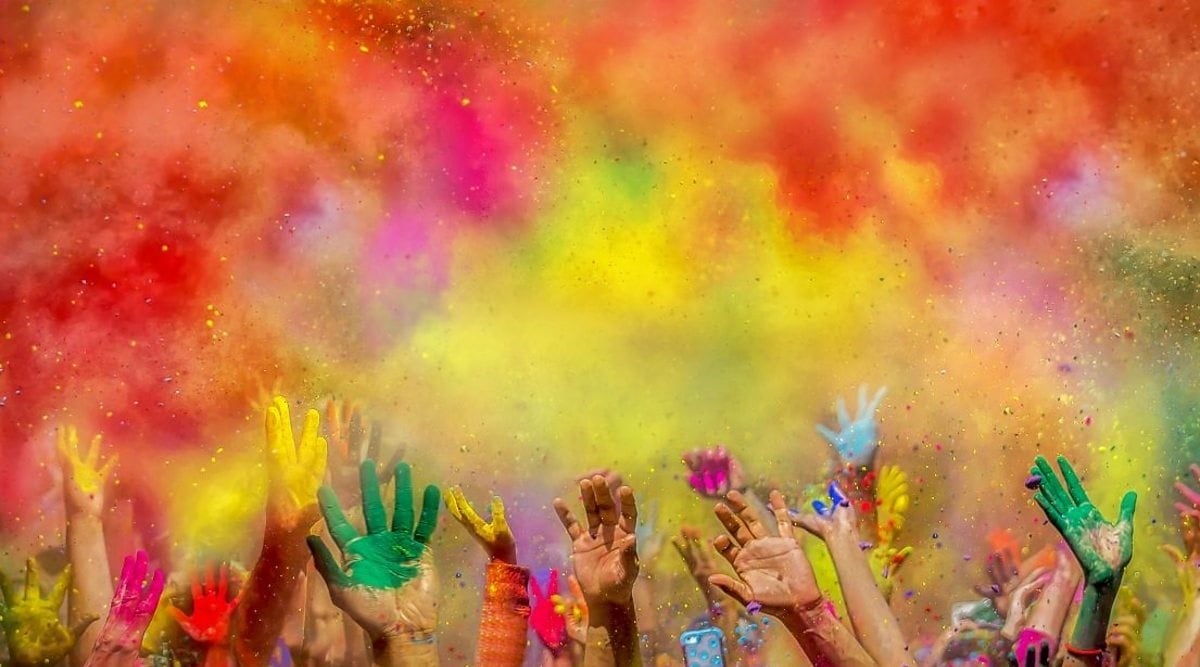 holi colours represent