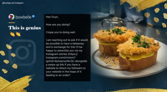 influencer free meal request backfires, london pub directs influencer to police station, pub free meal response viral, four legs influencer prank, viral news, indian express