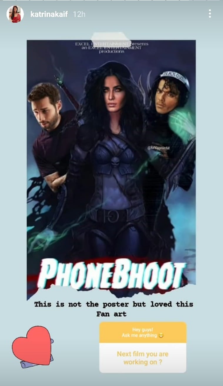 katrina kaif phone bhoot ask me anything instagram