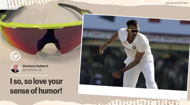 India vs England, Anand Mahindra, Anand Mahindra Axar Patel's Shades India vs England Match, t20, t20 test series, trending news, indian express news