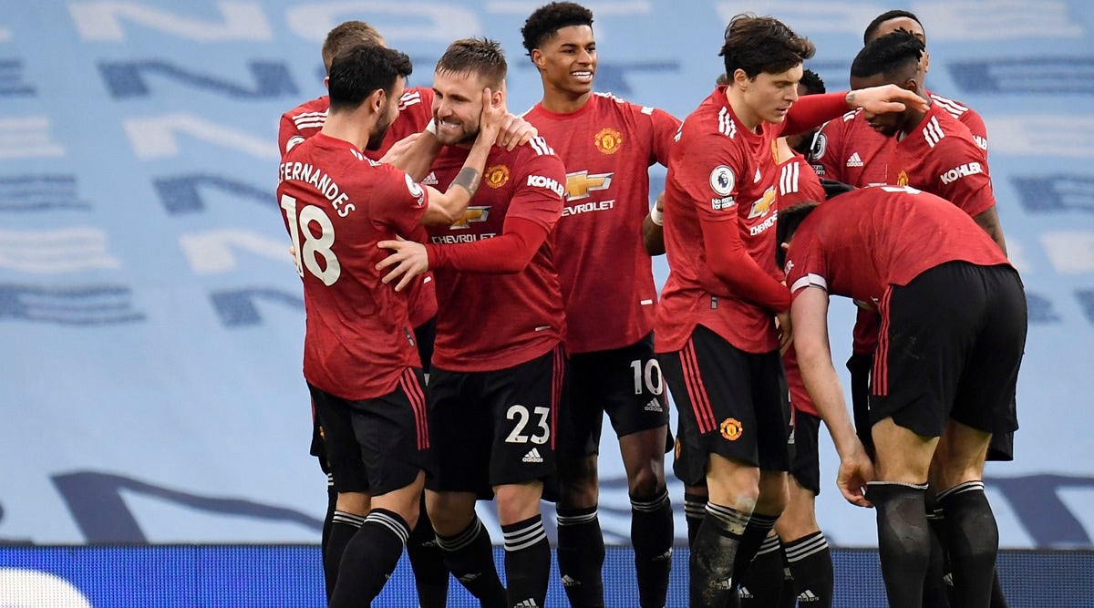 Manchester United End City S Winning Run With Derby Joy Tottenham Move To Sixth Sports News The Indian Express