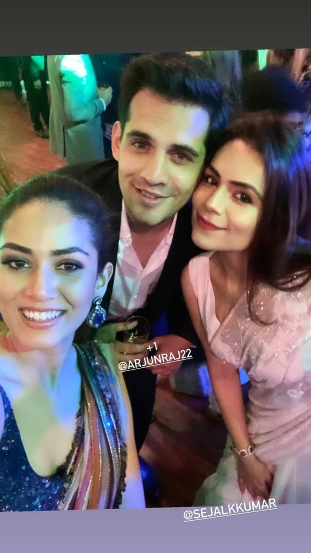 mira rajput at a wedding