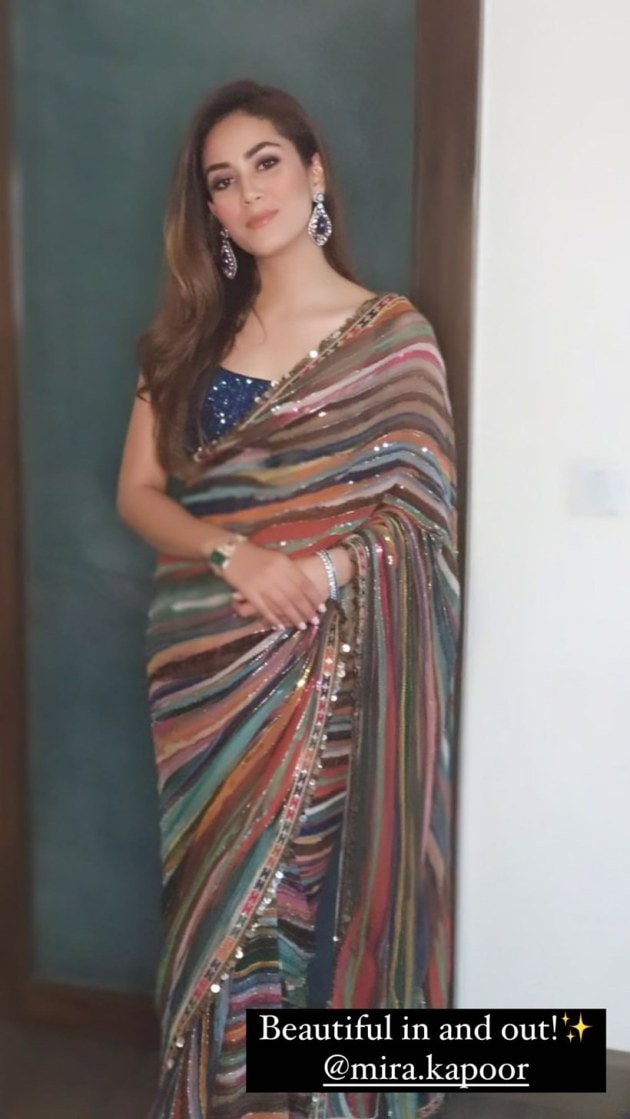 mira rajput at a wedding