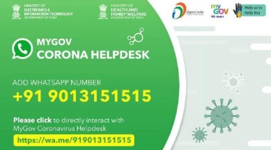 MyGov Corona Helpdesk, MyGov Corona Helpdesk whatsapp chatbot, government whatsapp chatbot covid 19, MyGov Corona Helpdesk users, MyGov Corona Helpdesk anniversary