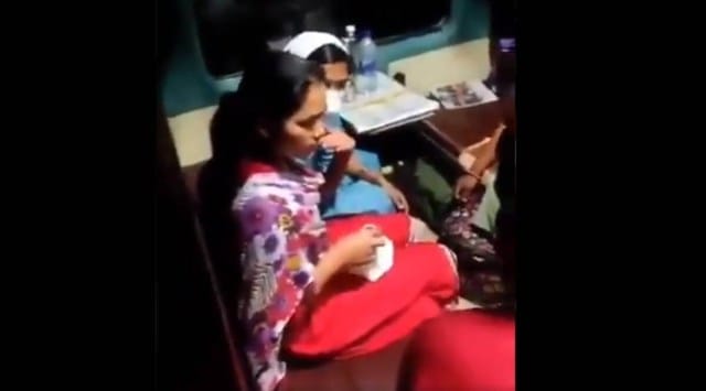 Two nuns and two postulants of the Sacred Hearts Congregation of Delhi Province were forced to get off a train by the Railway police. (Video screengrab)