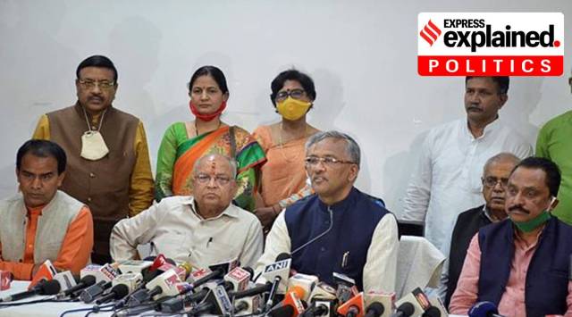 Trivendra Singh Rawat, Trivendra Singh Rawat resigns as CM, uttarakhand politics, uttarakhand BJP, uttarakhand chief minister, political history uttarakhand, indian express, express explained