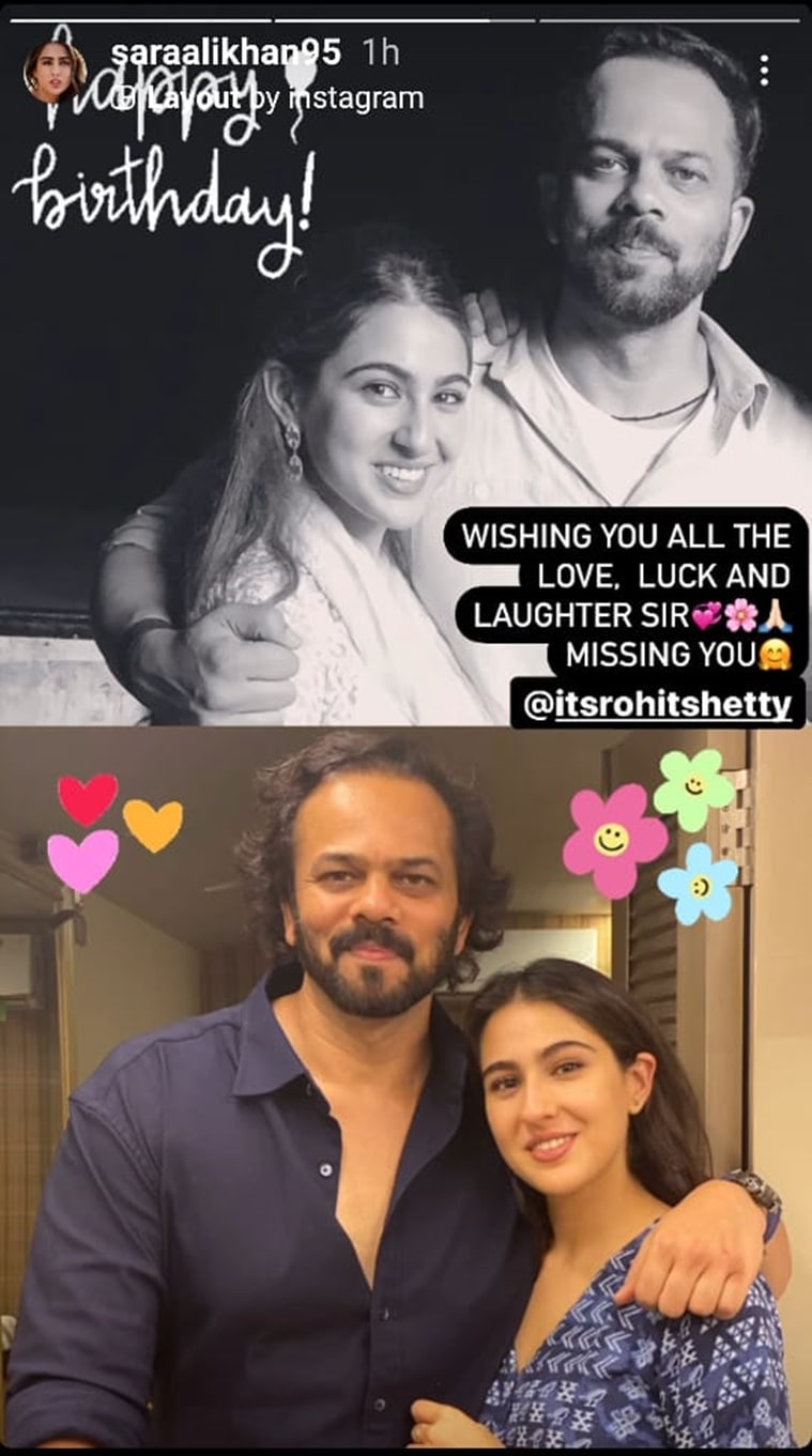 rohit shetty birthday sara ali khan