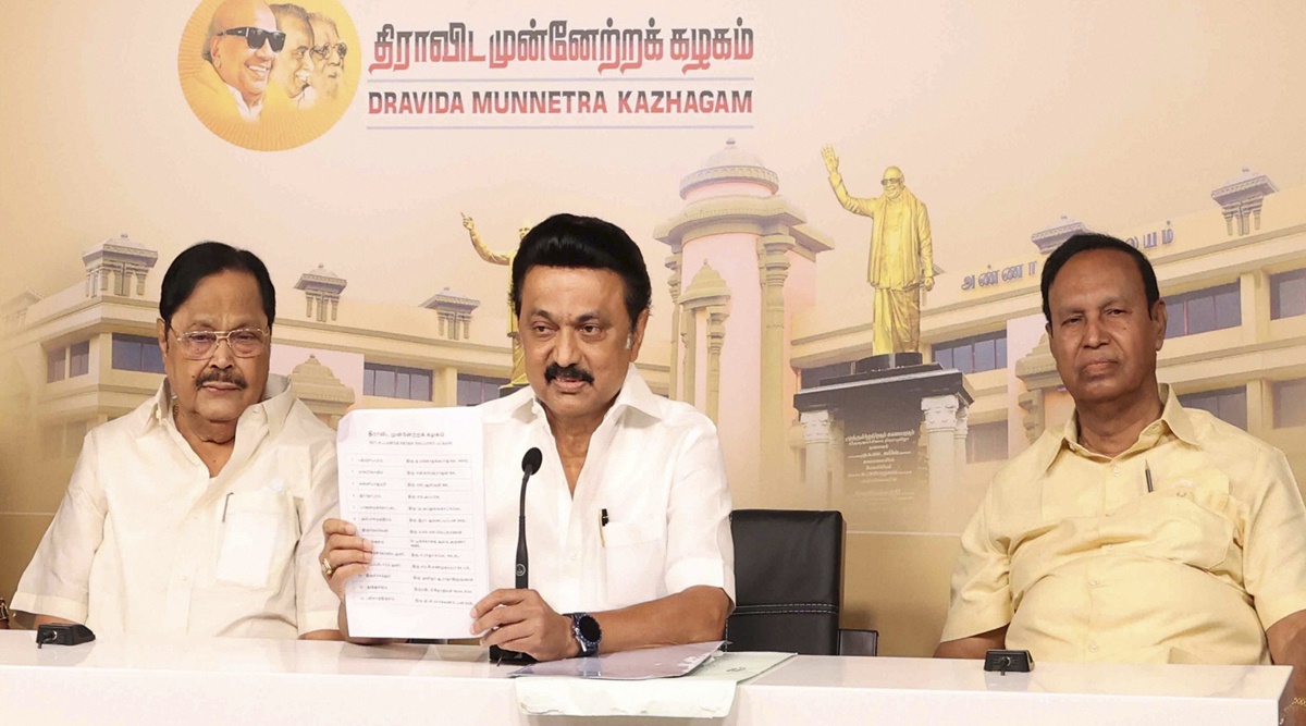 Dmk Releases Election Manifesto Ahead Of Tamil Nadu Polls Elections News The Indian Express 