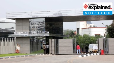 A view of Serum Institute of India. Cyber intelligence firm says Chinese hacker group is targeting the software of SII and Bharat Biotech. (Express Photo: Pavan Khengre)