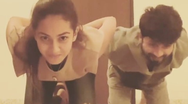 shahid kapoor mira rajput gravity challenge video