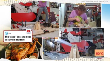 cooking chicken by slapping, slap chicken to cook, kinetic energy cooking by slapping, meat beater cooking technique, odd news, viral news, indian express