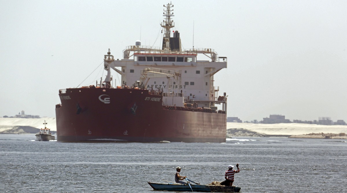 Massive cargo ship turns sideways, blocks Egypt's Suez ...