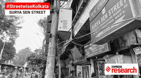surya sen road, Masterda Surya Sen, Surya Sen, Kolkata, streetwise kolkata, streets of kolkata, kolkata history, Kolkata news, India news, Indian Express