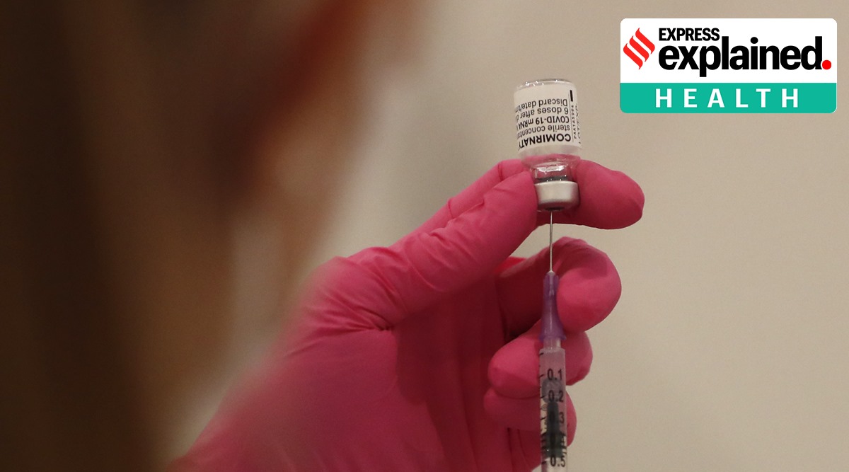 A healthcare worker prepares the Pfizer Covid-19 vaccine in Sokolov, Czech Republic, Tuesday, March 16, 2021. (AP Photo/Petr David Josek, File)