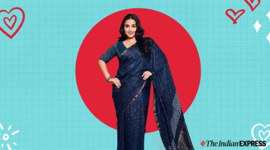 vidya balan, vidya balan photos, vidya balan sari photos, indian express, indian express news