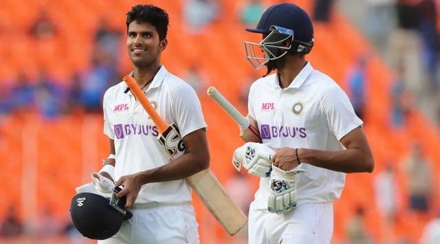 India's Washington Sundar walks back at the end of the play in the fourth Test against England. (File)