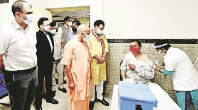 Yogi Adityanath, Anandiben Patel, Covid-19 cases, Uttar Pradesh news, Uttar Pradesh Covid-19 cases, UP coronavirus cases, india news, indian express