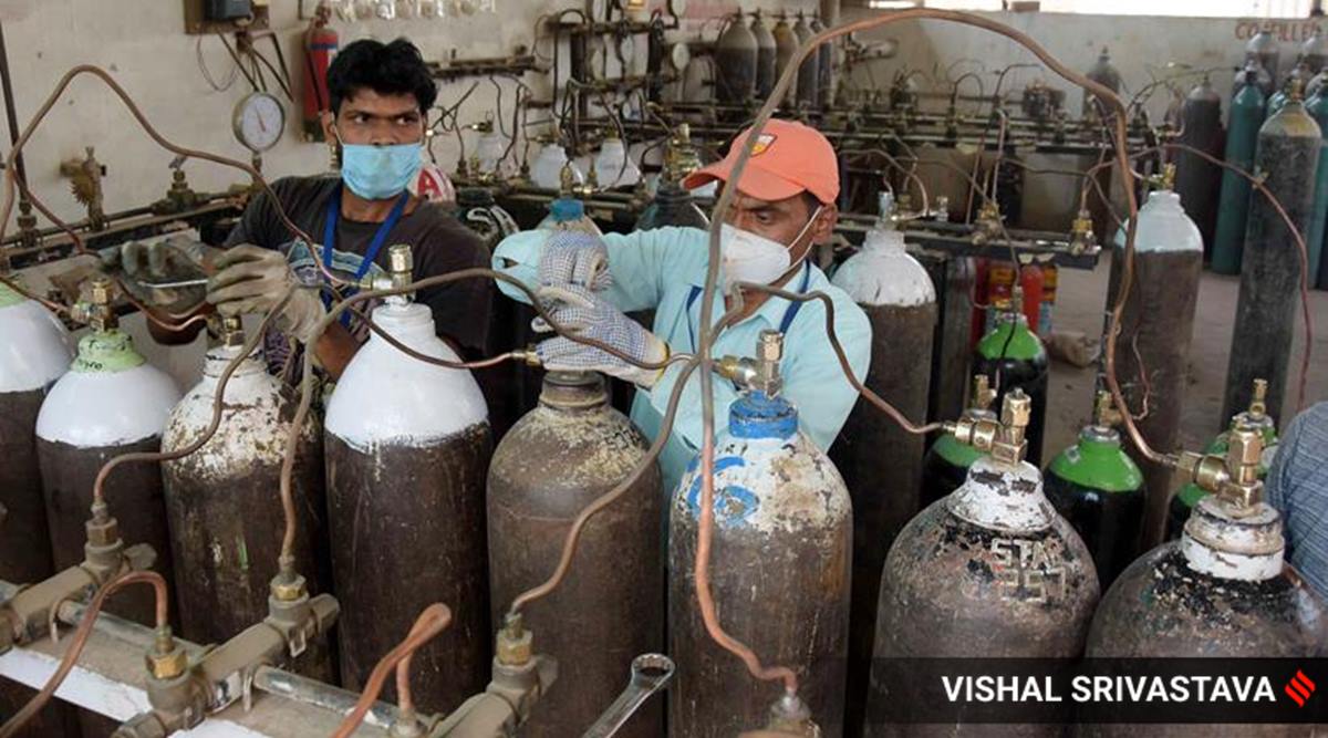 Maharashtra, Madhya Pradesh, Oxygen availability in India, Maharashtra oxygen, Madhya Pradesh oxygen, india news, indian express
