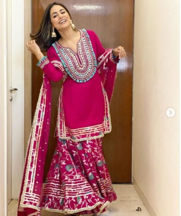 In pics: 14 times Hina Khan weaved magic in ethnic wear | Lifestyle ...