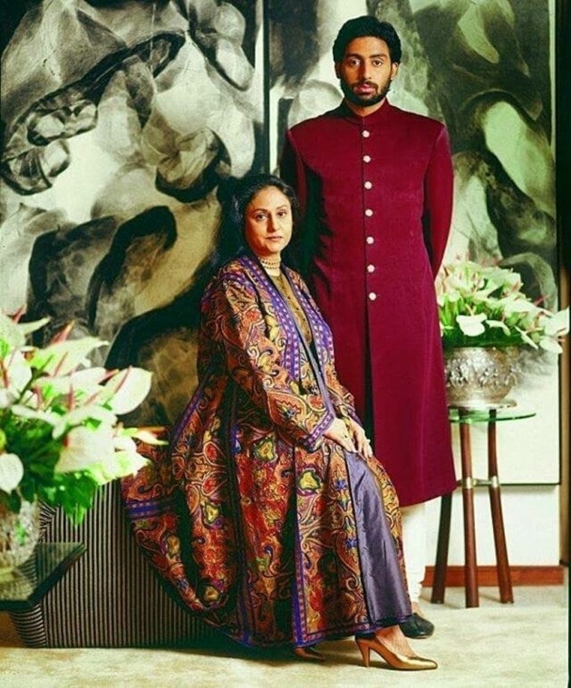 Abhishek Bachchan with 'Maa' Jaya